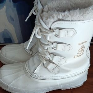 Sorel Women's White Winter Boots